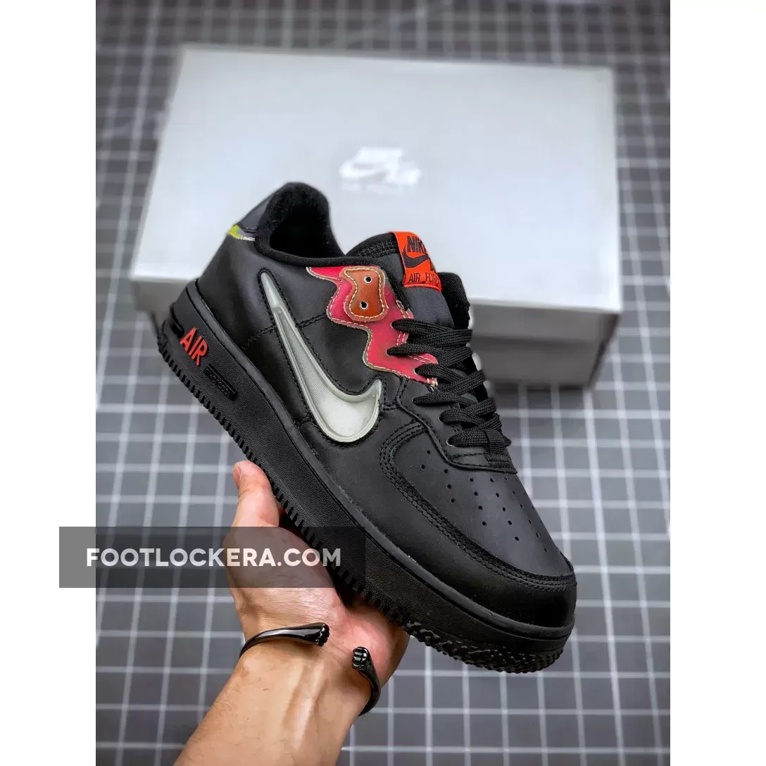 Nike Air Force 1 React Black Habanero Red CN9838-001 Discount