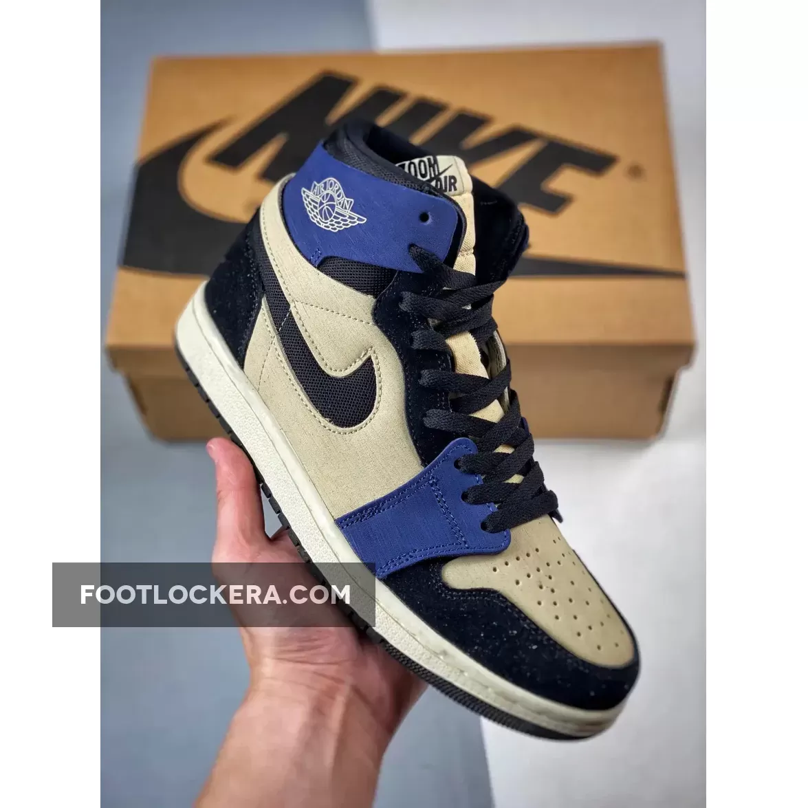 Air Jordan 1 Zoom CMFT 2 Muslin/Black-Blackened Blue