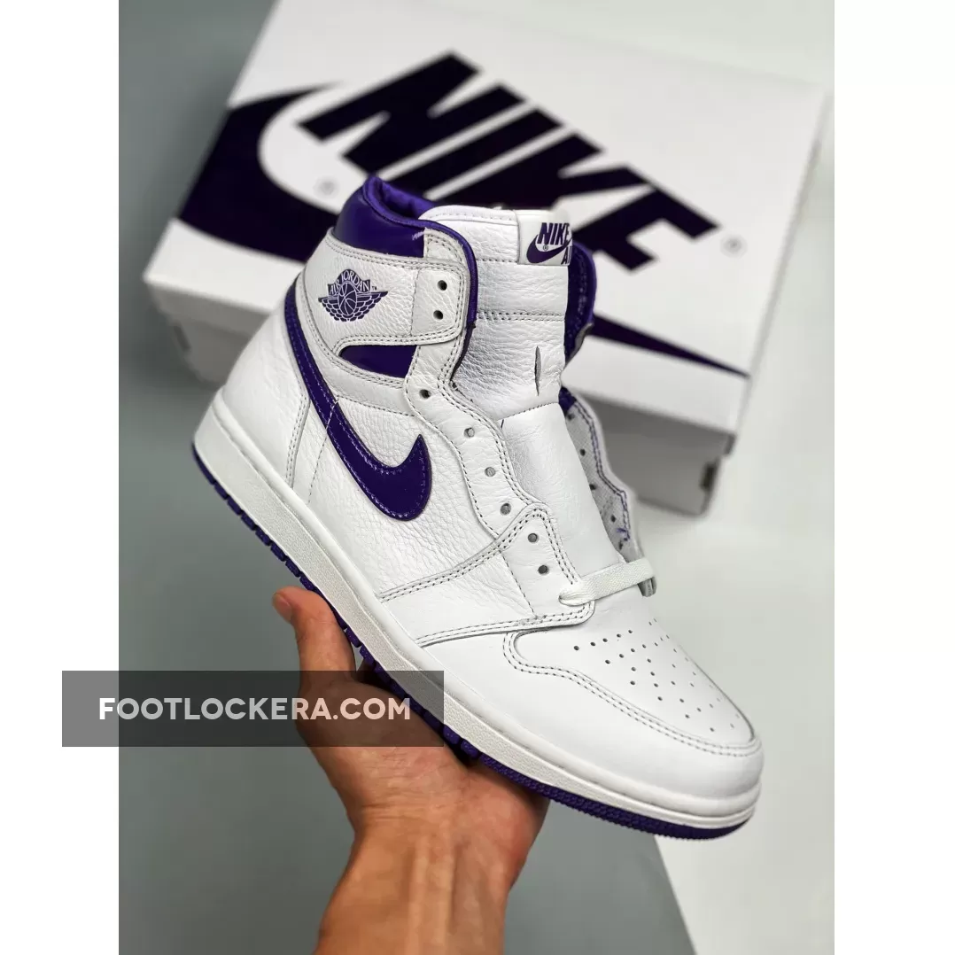 Air Jordan 1 High OG White/Court Purple